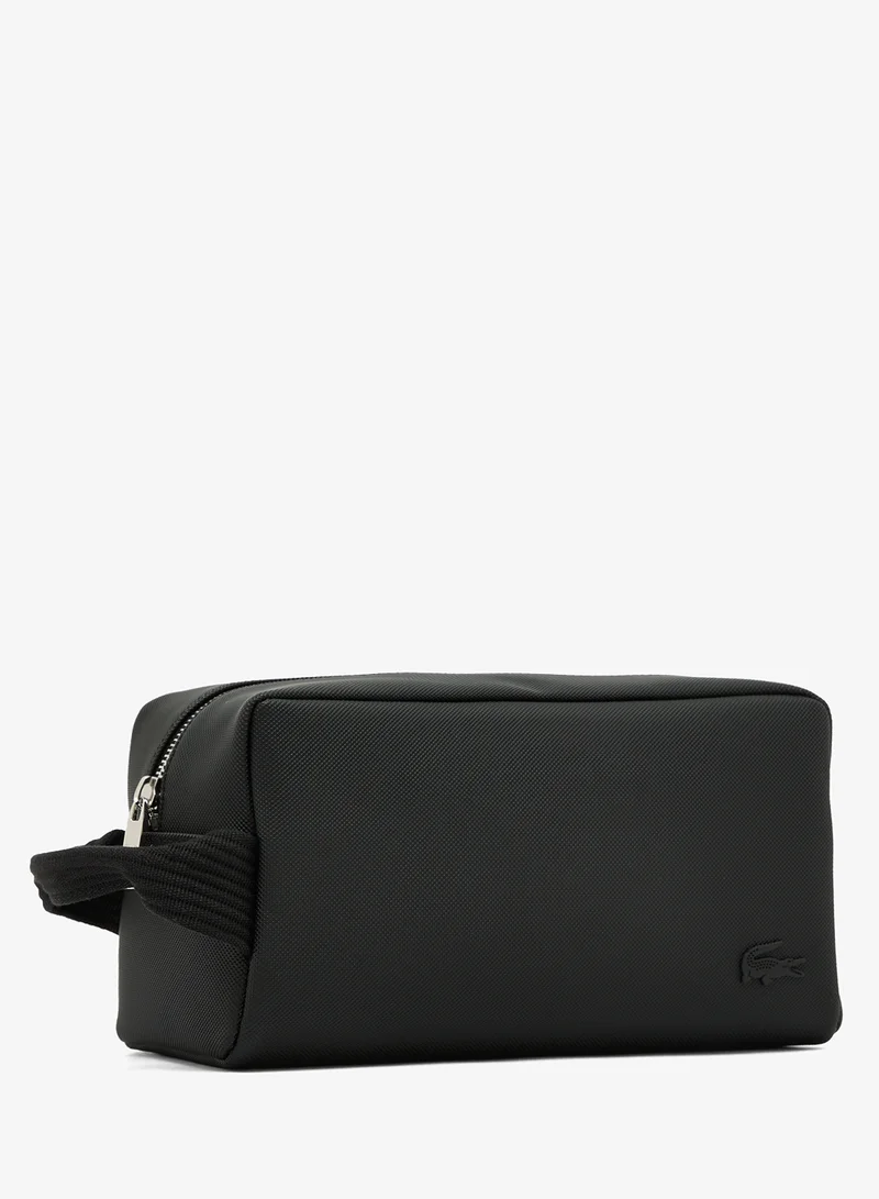 لاكوست حقيبة أدوات زينة بسحاب وشعار